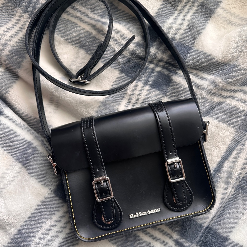 Dr. Martens Black Crossbody Bag with Adjustable Strap